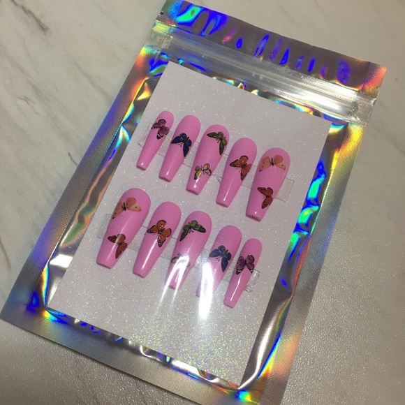 Butterfly Press On Nails - Picture 3 of 4